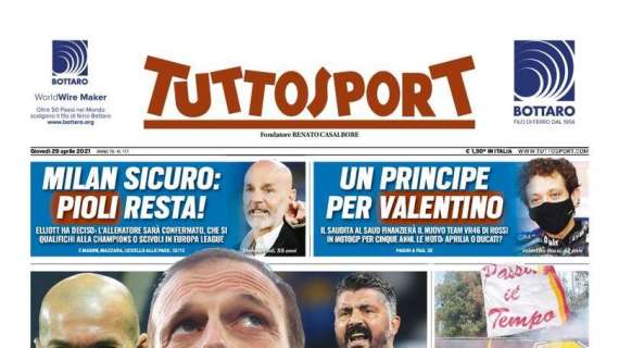 PRIMA PAGINA - Tuttosport: “Casting Juve: c'è anche Gattuso!”