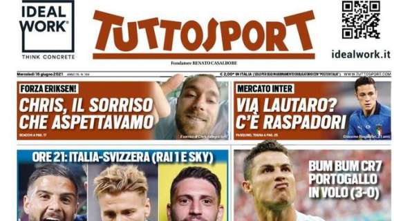 PRIMA PAGINA - Tuttosport - "Tris per il bis"
