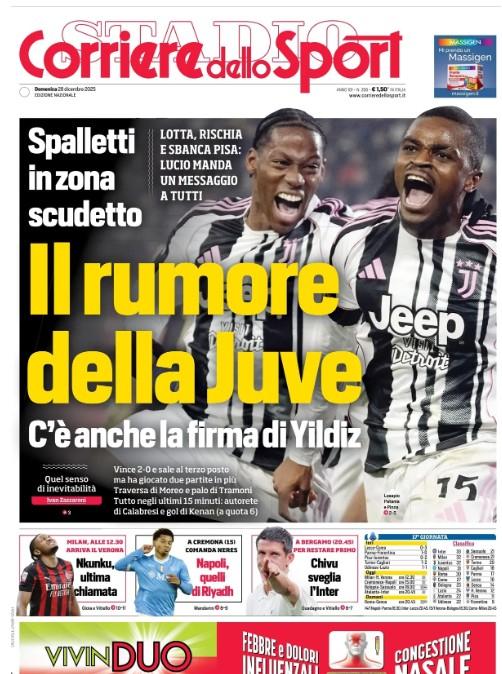 Corriere dello Sport titola: "Napoli, quelli di Riyadh"