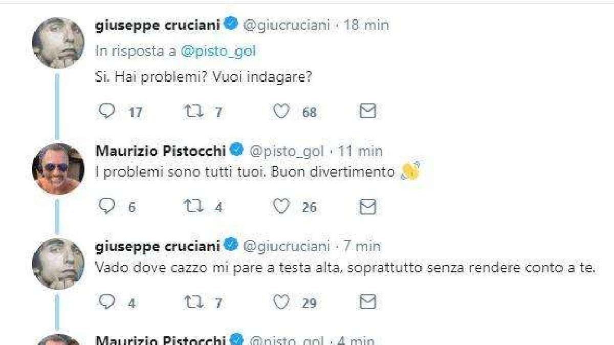 FOTO Furiosa lite Pistocchi Cruciani