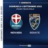 Video - NOVARA - RENATE   3 - 1  | 1^ giornata - Serie C | Highlights