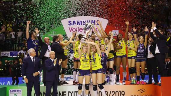 Volley femminile - L'Imoco Conegliano è campione d'Italia