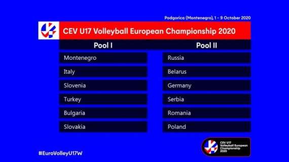 Volley femminile, Nazionale - Campionati Europei Under 17: ufficiale la composizione delle pool