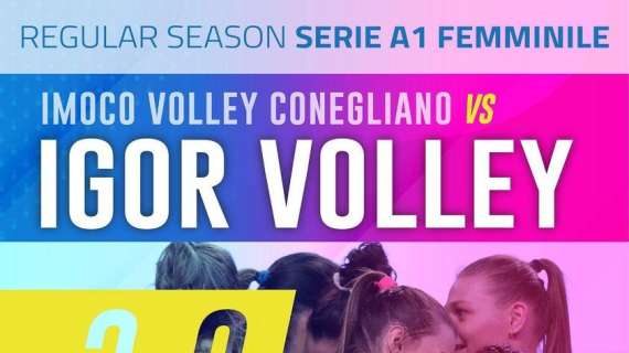 Video:  Imoco Volley Conegliano - IGOR Gorgonzola Novara   3 - 0, la sintesi
