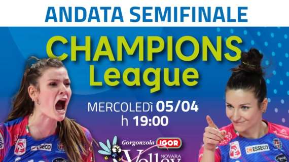IGOR Volley Novara - Ecco le date delle semifinali di Champions League
