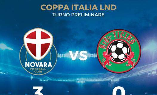 NOVARA FC - RG TICINO   3 - 0