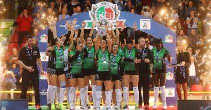 Volley femminile - Serie A2: la Canovi Coperture Sassuolo ha conquistato la Coppa Italia