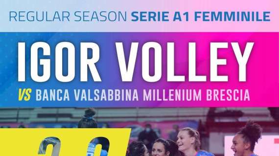 IGOR Volley Novara - Vittoria in tre set con Brescia