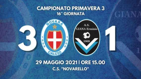 Giovanili, Primavera 3 - Novara-Giana Erminio 3-1