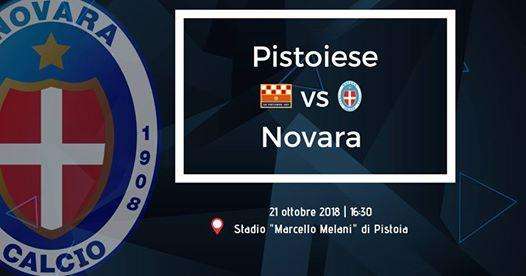 PISTOIESE - NOVARA   0 - 2,  il tabellino della partita