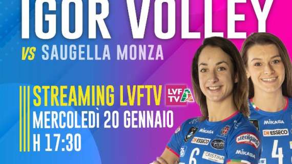 Video:  IGOR Gorgonzola Novara - Saugella Monza   0 - 3,  la sintesi