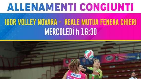 IGOR Volley Novara - Nuovo allenamento congiunto