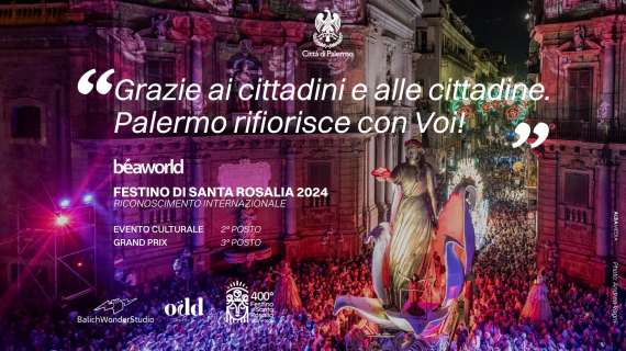 Quattrocentesimo Festino di Santa Rosalia, sul podio mondiale dei grandi eventi del 2024