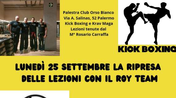 Kick Boxing e Krav Maga, a Palermo con il Roy Team: prenotati per lunedì 25 settembre 