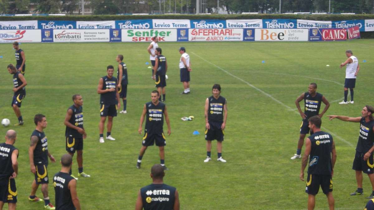 Parma, Mariga, Santacroce e Strasser hanno seguito un programma differenziato. Domani rifinitura e partenza per Palermo