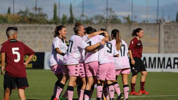 Palermo Femminile, vittoria per 5-0 contro la Salernitana