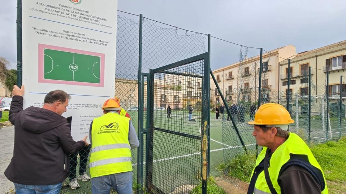 Palermo, riqualificazione: mercoledì cerimonia consegna campetto della Magione