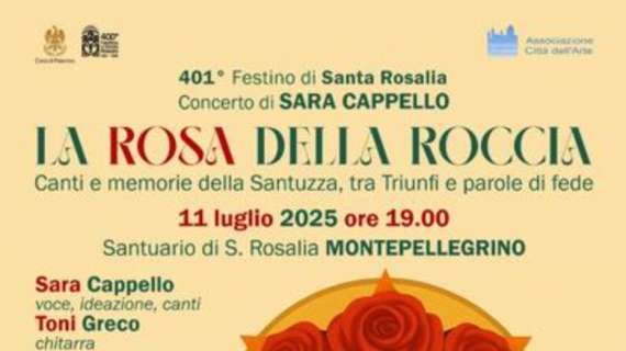 Festino, l’11 luglio al Santuario lo spettacolo “La rosa nella roccia”