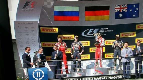 Extra Calcio: Formula 1,  Vittoria Ferrari all'Hungaroring, Vettel davanti alle due Red Bull. Sfortuna Raikkonen 