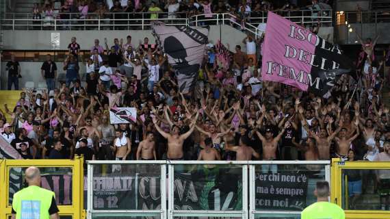 Palermo, a Frosinone attesi circa 600 tifosi rosanero
