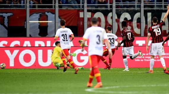 Serie A, Milan-Benevento: 0-1
