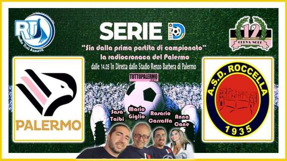 Palermo-Roccella, domani segui la gara su Radio Tivù Azzurra con TuttoPalermo.net