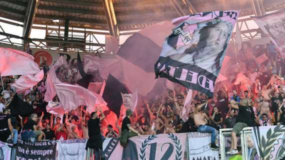 Palermo, a Benevento con 200 tifosi al seguito