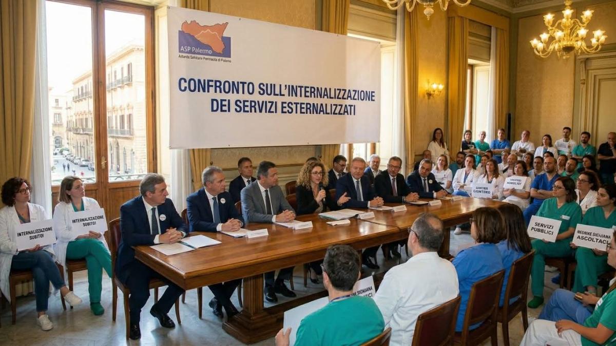ASP Palermo, si aggiorna il confronto sull’internalizzazione dei servizi esternalizzati