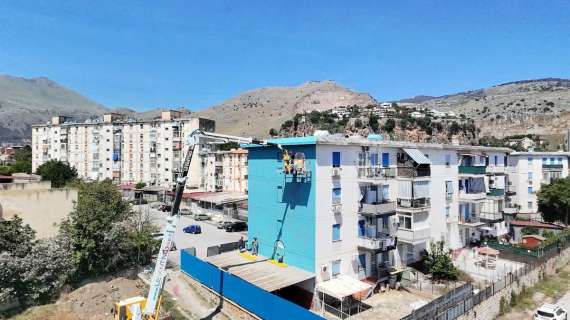 Palermo, un murale al CEP per Totò Schillaci