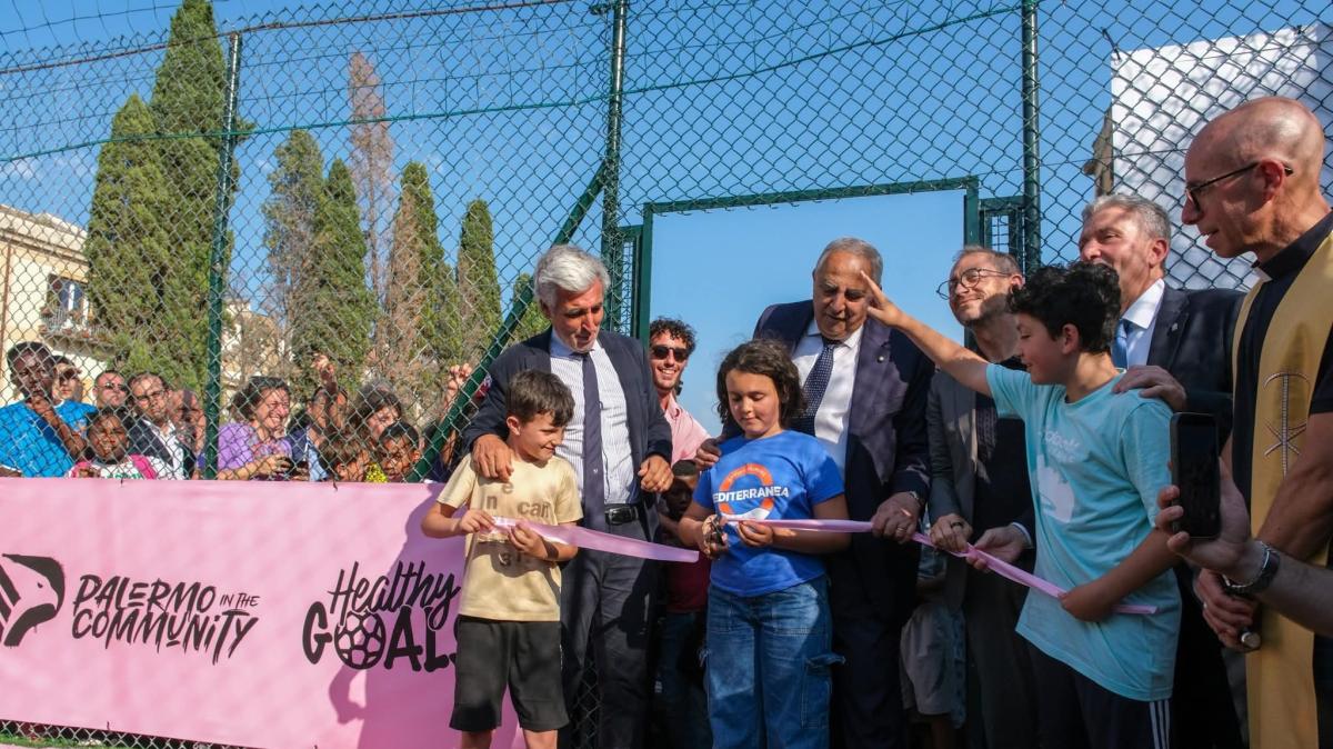 Palermo, inaugurato il campetto della Magione