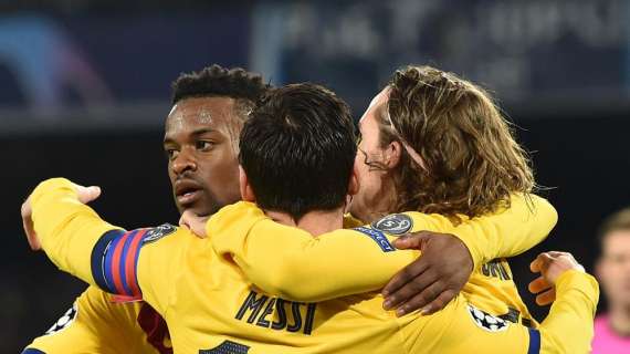 Champions League, Barcellona-Napoli: 3-1