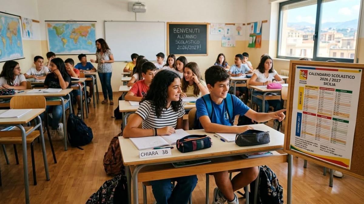 Sicilia, Istruzione: pubblicato il calendario per il nuovo anno scolastico 2026/2027