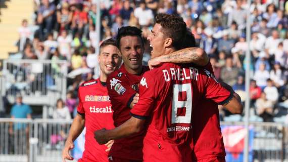 Serie A, il Cagliari strapazza l'Empoli. Il Sassuolo affonda il Parma