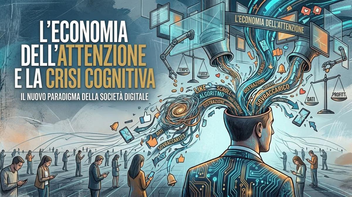 L’economia dell’attenzione e la crisi cognitiva, il nuovo paradigma della società digitale