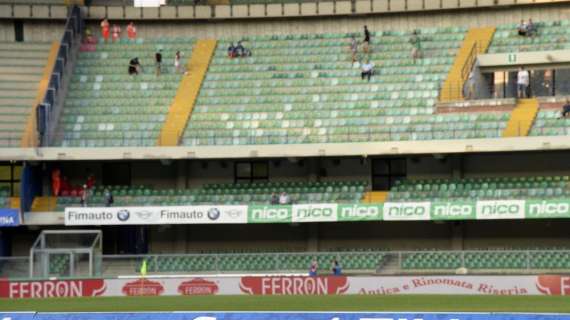 Hellas Verona, stadio deserto contro il Palermo