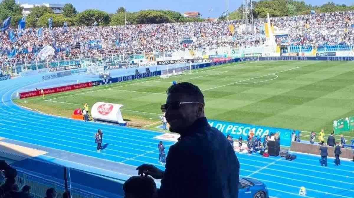 Pescara-Sampdoria, in tribuna c'è anche Immobile