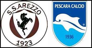 Arezzo - Pescara 1-2: Merola e Di Pasquale realizzano le reti della vittoria