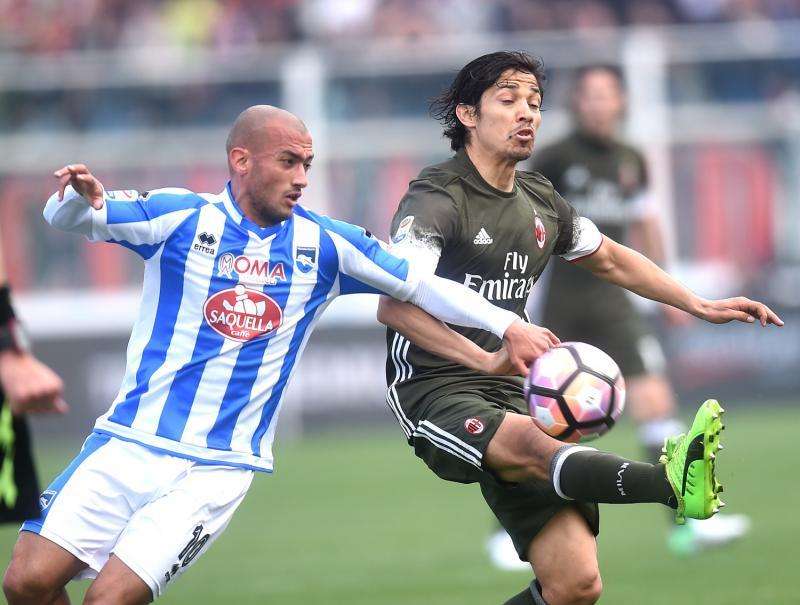 Il Pescara blocca il Milan: finisce 1-1 all'Adriatico