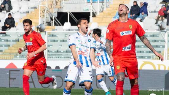 Messina-Pescara 1-0, Merola: "Dispiace aver perso, dobbiamo reagire subito"