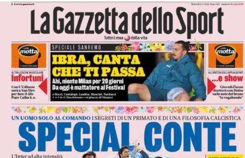 L'apertura de La Gazzetta dello Sport sull'Inter: "Special Conte"