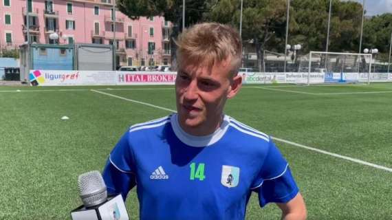 Lorenzo Meazzi  della Virtus Entella firma con il Pescara