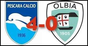 Pescara - Olbia 4-0: terza vittoria consecutiva per la squadra di Zeman