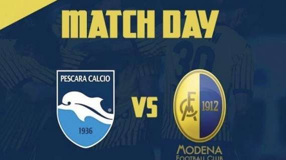 LIVE - Pescara - Modena, 1-2 risultato finale 
