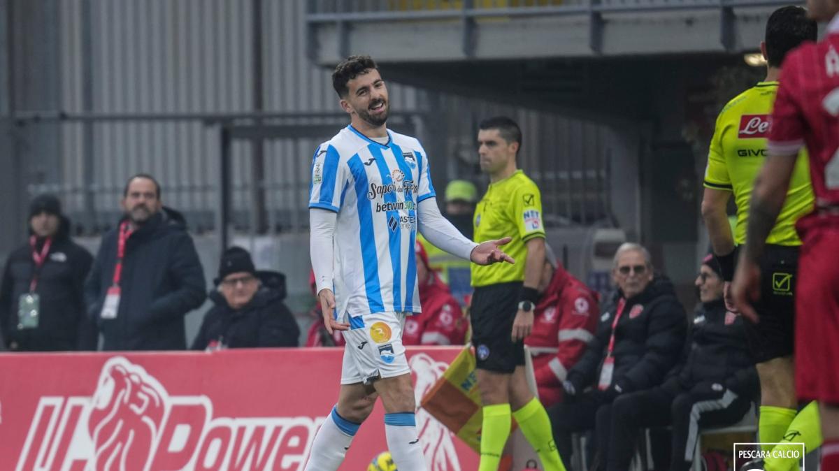 Pescara-Mantova, Caligara al 45': "Dobbiamo pensare solo a vincere"