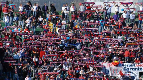 Pescara-Taranto, non ci saranno i tifosi ospiti 