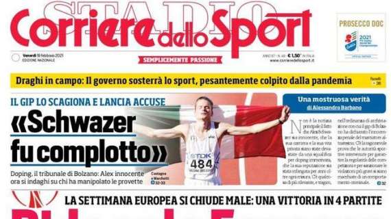 L'apertura del Corriere dello Sport: "Ride solo Fonseca"