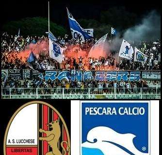 Lucchese - Pescara: 209 tifosi pescaresi saranno presenti allo Stadio "Porta Elisa" di Lucca 