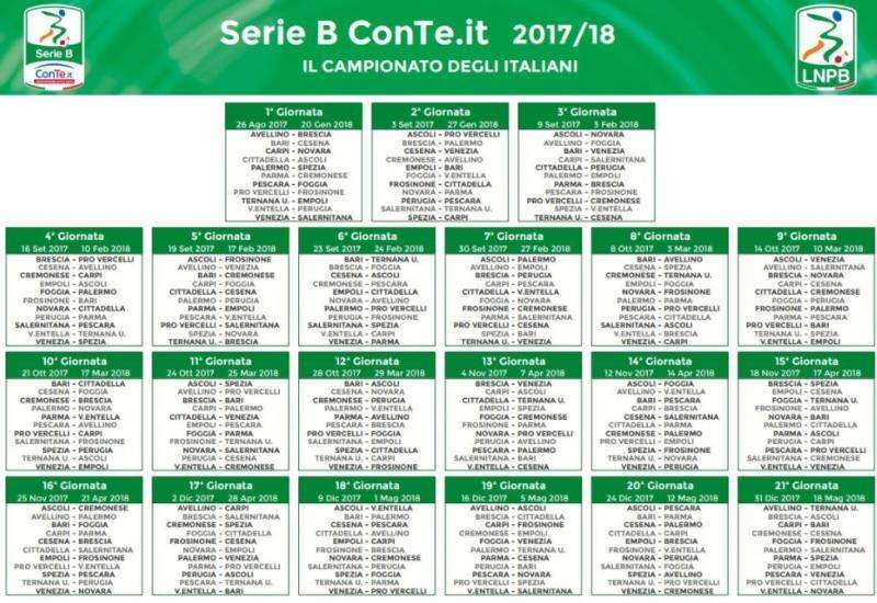 Il calendario completo del Pescara