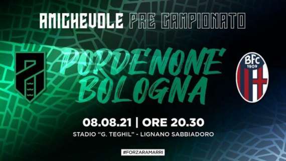 Pordenone Calcio: amichevole di lusso a Lignano l'8 agosto con il Bologna