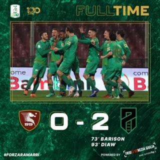 I Ramarri espugnano l'Arechi; Salernitana-Pordenone 0-2, il tabellino